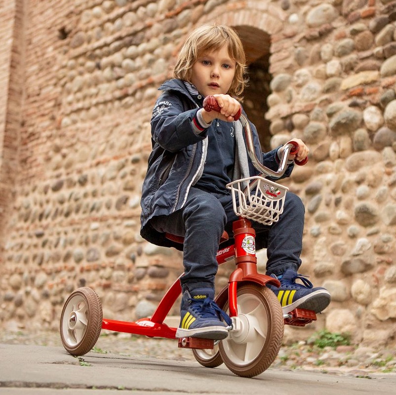 Carrello per Triciclo Vintage Rosso per Bambini - Vintoys